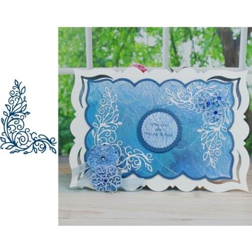 Stylish Lace Pattern Style Corner Ornament Metal Cutting Dies For DIY Scrapbooking Album Cards Embossing Decorate New Die Cuts