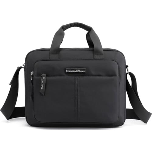 Large Capacity Shoulder Bag For Men 2021 Fashion Nylon Messenger Bag Waterproof Multifunctional Black Handbag Briefcase A4 Paper