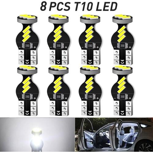 A Pack W5W T10 194 168 2825 LED Lamp Auto Interior Lights for Seat Leon Subaru Renault Dacia Duster Audi A4 B8 A3 Kia Ceed 12V