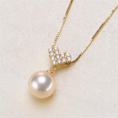 1PCS S925 Sterling Silver Pearl Tray Charm Connector Bail Pendant Clasp DIY Necklace Jewelry Making Accessories