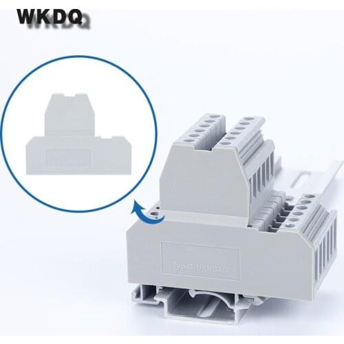10pcs D-UKKB 3/5 UK Terminal Block End Cover Din Rail Terminal Blocks End Cover Plate For UKK 3 And UKK 5 Connector