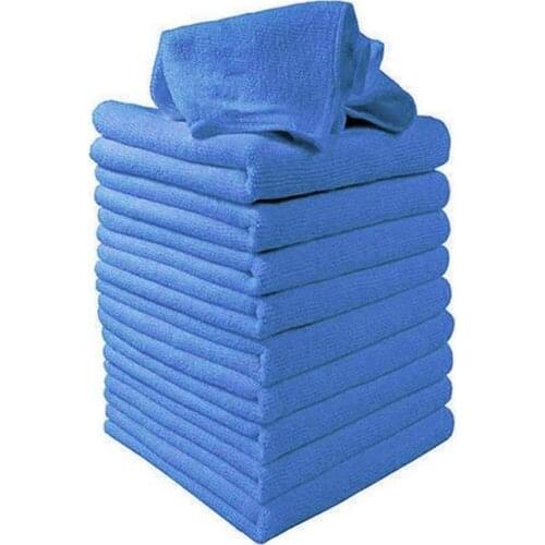 10Pcs 25x25cm Microfiber Auto Car Care Wash Towel Soft Cleaning Cloth Duster Sponges Car Clean Cloth