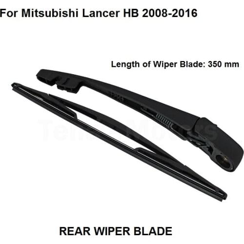 Car Accessories For Mitsubishi Lancer HB 2008-2016 Rear Windshield Window Wiper Arm + Blade Set New