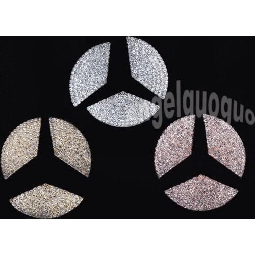 Car steering wheel logo decorate sticker for Mercedes Benz A Class B Class C Class E Class GLK All models