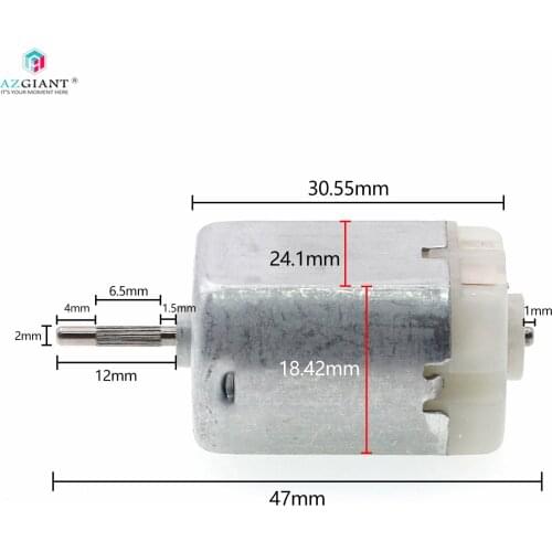 AZGIANT Car Door Locking Motor Engine for Mabuchi Mazda Toyota Lexus Honda Ford Renault FC-280PC-22125 round Spindle