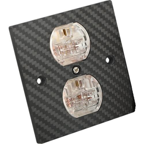 HIFI power supply-High Quality Carbon Fiber US power wall distributor socket