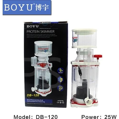 Boyu DB-120 DB120 Protein Separator Water Purification Submersible Pump Aquarium Chemical Nitrogen Nitrogen Water Tank Essenti