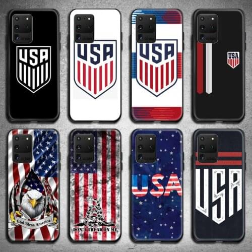 America USA Flag Phone Case For Samsung Galaxy S21 Plus Ultra S20 FE M11 S8 S9 plus S10 5G lite 2020