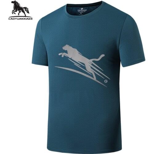 T-shirt men 6XL 7XL 8XL Ice silk Short sleeve t-shirts mens stretch Fitness clothes Top youth casual printing Quick dry t shirt