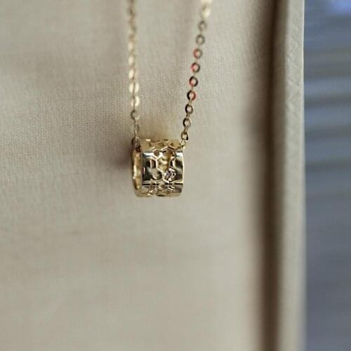 9K GOLD classic and modern European and American honeycomb shape openwork Pendant