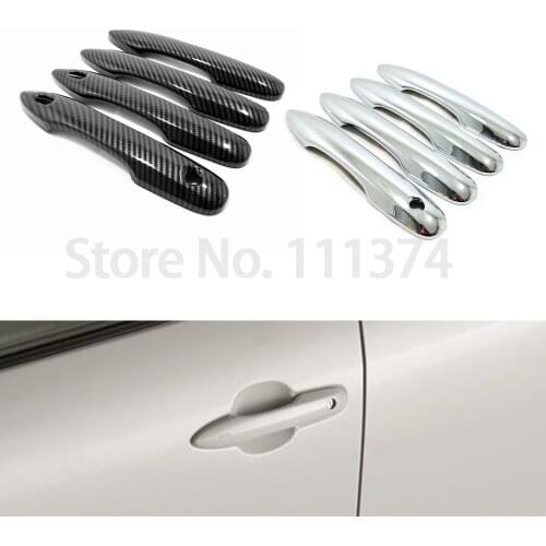 Chrome Door Handle Cover For Toyota Yaris Cross 2020 2021 Carbon Protector Frame Trim Accessories