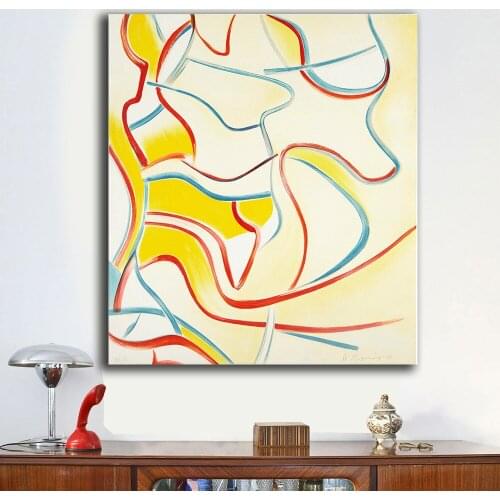 Quatre Lithographies willem-de-kooning Oil Painting Wall Art Paintings Picture Paiting Canvas Paints Home Decor Print Painting