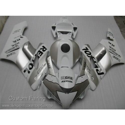 Injection molding fairing kit for CBR1000RR 2004 2005 white silver fairings set CBR1000RR 04 05 MR02