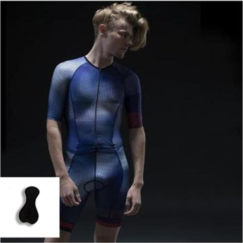 Mens Hot Sale Racing Sport Short Jersey Suit, 2021 New Bike Uniform Set Men Short Sleeve Breathable Triathlon Clothing Jumpsuit