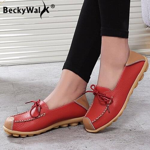 New spring women casual shoes women flats oxford lace up female moccasins patchwork boat shoes ladies lazy loafers shoes WSH2698