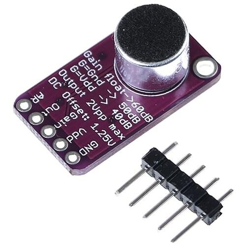 MAX9814 Microphone AGC Amplifier Board Module Auto Gain Control For Arduino Programmable Attack And Release Ratio Low
