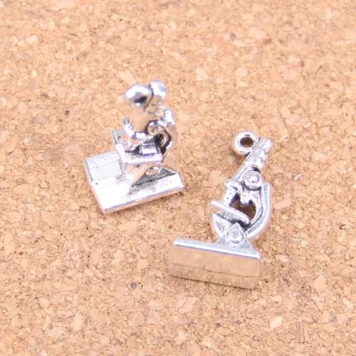 10pcs Charms microscope instrument 21x11x8mm Antique Pendants,Vintage Tibetan Silver Jewelry,DIY for bracelet necklace