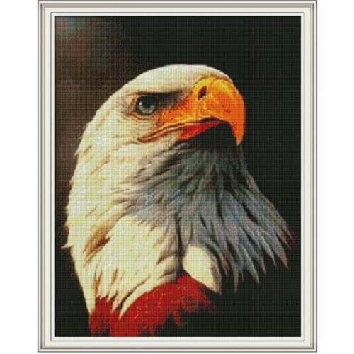 Bald eagle cross stitch kit Square Round Drill stitching embroidery DIY handmade needlework