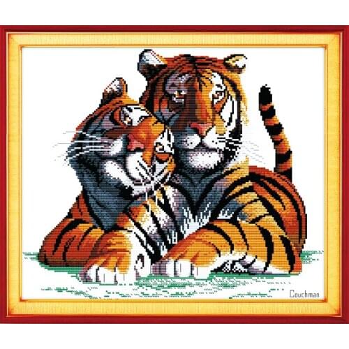 Fall in love cross stitch kit cartoon canvas stitching embroidery DIY handmade needlework