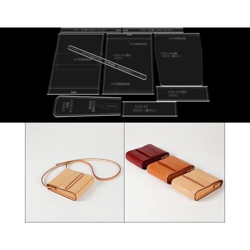 2020 New Laser Cut Template Sewing Pattern Diy Leather Handmade Craft Fashion Crossbody bag Acrylic Stencil