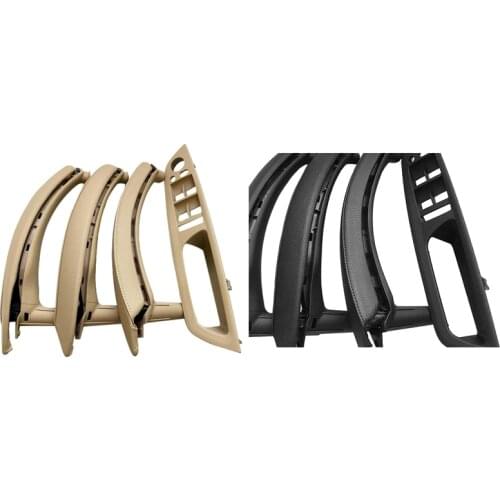 Right Driver Interior Door Armrest Cover PU Leather Window Switch Panel Full Set For-BMW X5 X6 E70 E71 2007-2013