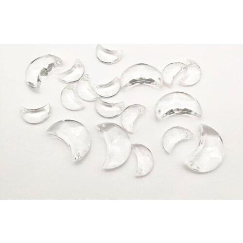 New Arrival! (choose size)Clear Acrylic Moon Shape Beads for Handmade Earring DIY Parts,Jewelry Accessories Findings & Component