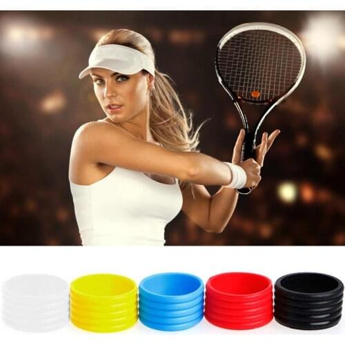 Silicone Tennis Racket Seal Ring Stretchy Squash Racket rack For badminton Sweat Overgrip tennis C3N5 Ring Band Sealing 1pc U6Y3