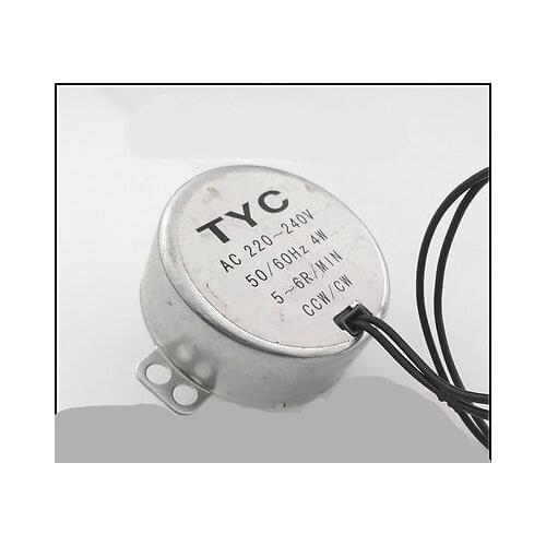 AC 220V-240V 4W 5-6RPM/min Double Wires Synchronous Motor for Micro Oven