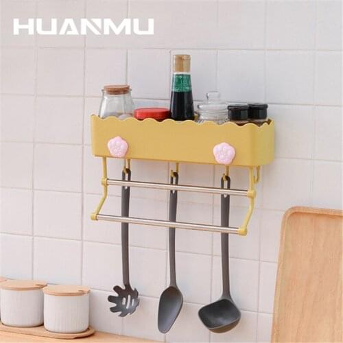 Bathroom Kitchen Punch-free Frame Shower Shelf Toilet Restroom Wall-mounted Storage Rack Shampoo Holder Kitchen Accessories