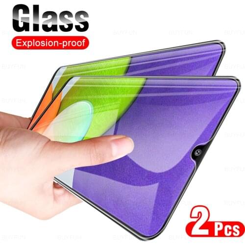 2Pcs Full Cover Protective Glass For Samsung Galaxy A22 4G Phone Glasses Screen Protector Film For Sumsung Sansung A 22 22A 6.4"