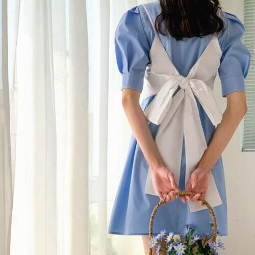 2 Pcs Designer Womens Short Lantern Sleeve Blouse Shirts Tops And Big Bows Camis Blousas Shirt Sweety Party Elegant Tops NS412