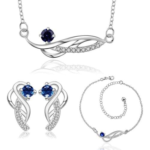LKNSPCS785-B 925 sterling silver jewelry set, fashion jewelry set A036-D Earring 500 Necklace 508 /domamfta eaeamrla