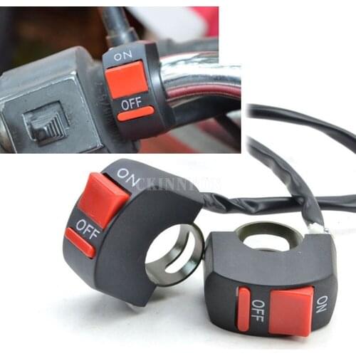 1000Pcs/Lot Hot Sell Universal Moto Motorcycle ATV Bike Handlebar Light Switch ON OFF Button Red Black