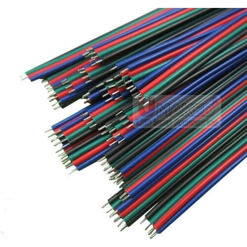 4pins wire cable, AGW22 thinned copper wire for strip light, extend wire LED wire, electric cable Free shipping