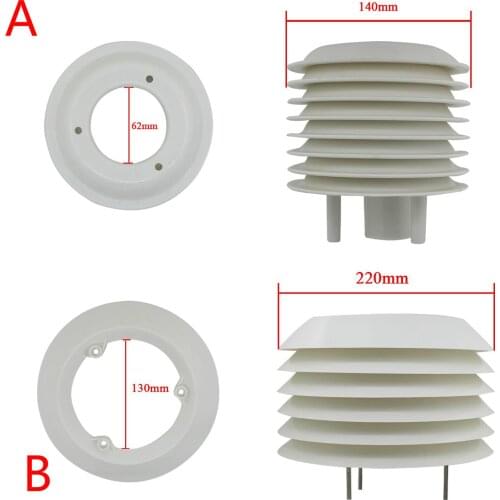 ABS Solar radiation shield ambient weather station projector 4-20 floors