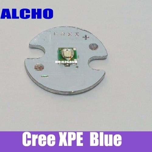 Free shipping 5PCS Cree XPE XLamp XP-E Blue 470-475NM 1W 3W LED Light Emitter w/16mm Round PCB