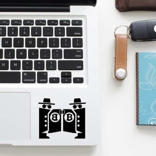 Bitcoin Hacker Decal Laptop Trackpad Sticker for Apple Macbook Pro Air Retina 11 12 13 15 inch for Xiaomi Book Touchpad Skin