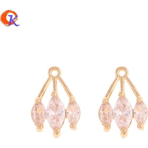 Cordial Design 20Pcs 11*16MM Jewelry Accessories/Charms/Genuine Gold Plating/Drop Shape/DIY Making/Hand Made/Earrings Findings