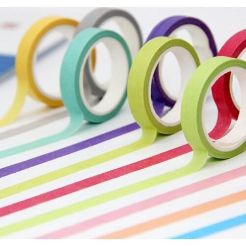 70mm*4.5m Color Japanese Paper Masking Tape Can Be Torn Diary Diary Line DIY Decorative Stickers Hand Account Tool