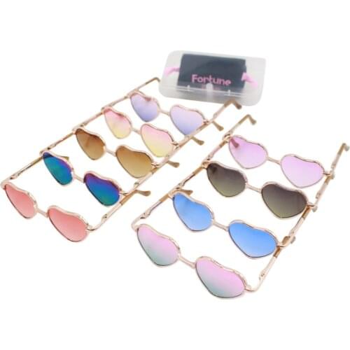 DBS icy blyth doll jecci five Accessories heart-shaped glasses colorful sunglasses 1/6 8cm