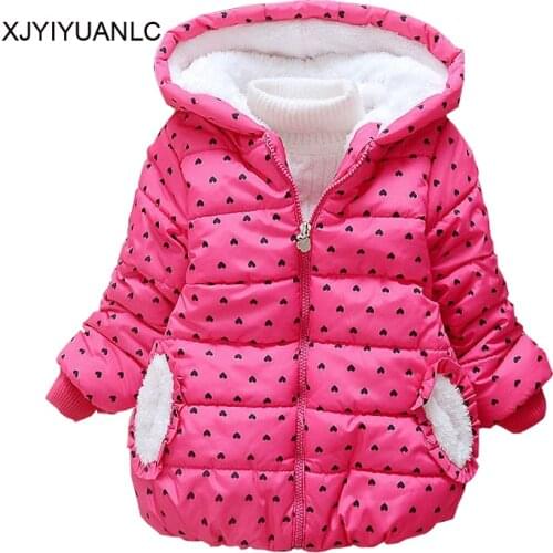 Baby Girls Warm Jacket Children Outerwear Winter Baby boys Hooded Jackets For Toddler Coats Kids Thick Jackets For Girls Clothes