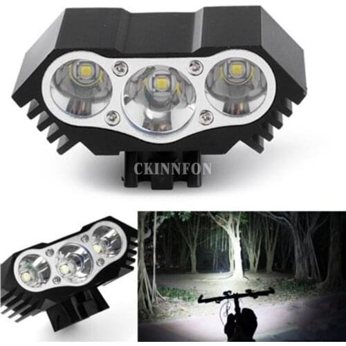 DHL 100PCS Fashion LED 3x T6 LED 4 Modes Bicycle Bike Cycling Lamp Headlight Torch 10000lm USB