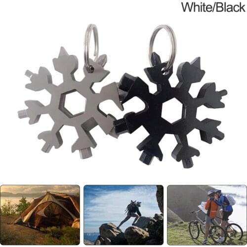 EDC Tool Steel Snowflakes Multi-tool pocket tool Snowboarding Screwdriver hex Wrench Screwdriver Bottle Opener survive outdoor