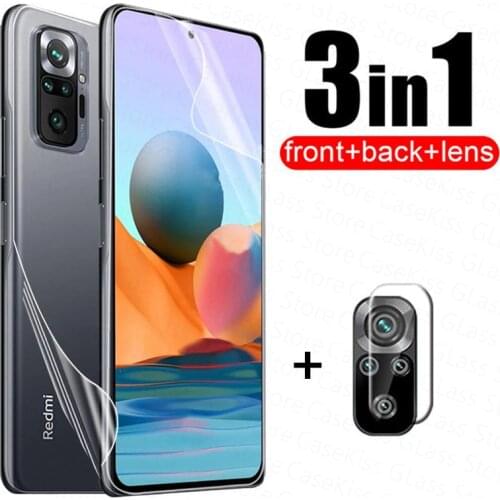 For Xiaomi Redmi Note 10 10T Hydrogel Film Camera Lens Screen Protector for Redmi 10 Note10Pro 10Pro Max 10s Full Film Not Glass