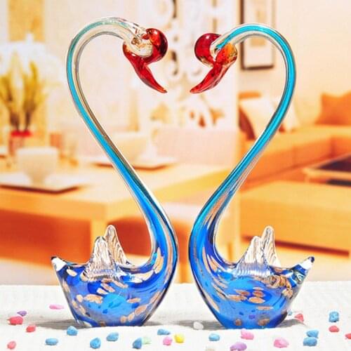 Living room entrance crystal swan wedding gift ornaments crafts home stylish and practical creative gifts to send to friends