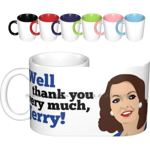 Margo Ceramic Mugs Coffee Cups Milk Tea Mug Margo Penelope Keith Good Neighbors Comedy British Classic Funny Comedian Situation