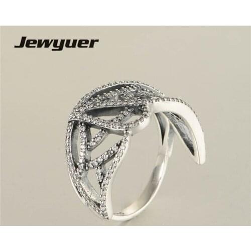 Butterfly Wing ring 925 Sterling Silver Rings For Women Engagement Ring European Brand Women Jewelry anillos wholesale RIP015