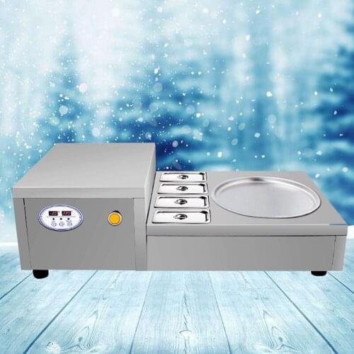 Commercial Fried Yogurt Machine Desktop Fried Ice Machine Round Frying Pan Ice Cream Machine