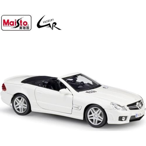 Maisto 1:18 Benz Mercedes SL63 AMG Sport Car Alloy Metal Scale Car Model Display Collectibles Gift
