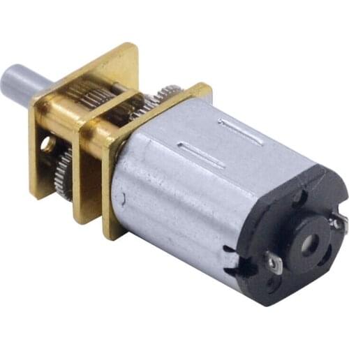 N20 Mini Micro Metal Gear Motor with Gearwheel DC Motors 15 30 50RPM 100 200RPM 300 500 1000 RPM3V 6V 12V DC